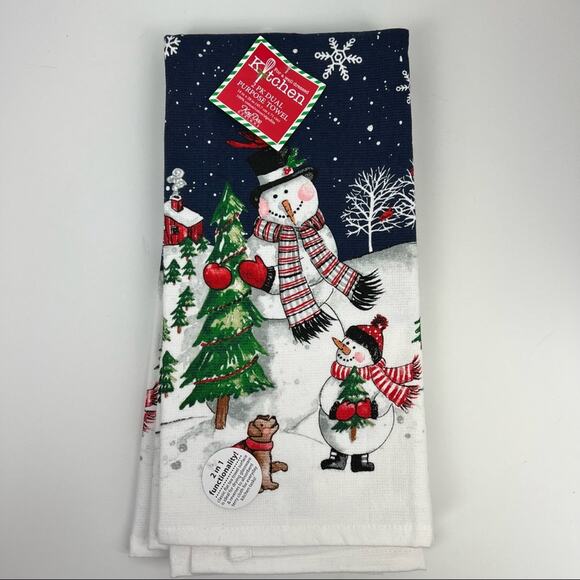 Snowman Dish Towels Set - NWT - Picture 1 of 4
